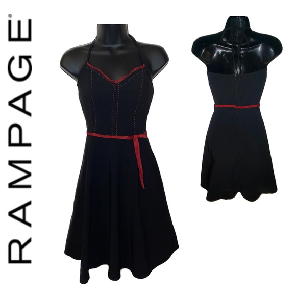 RAMPAGE Clothing Company Y2K Halter Dress Size 3 - Picture 1 of 4